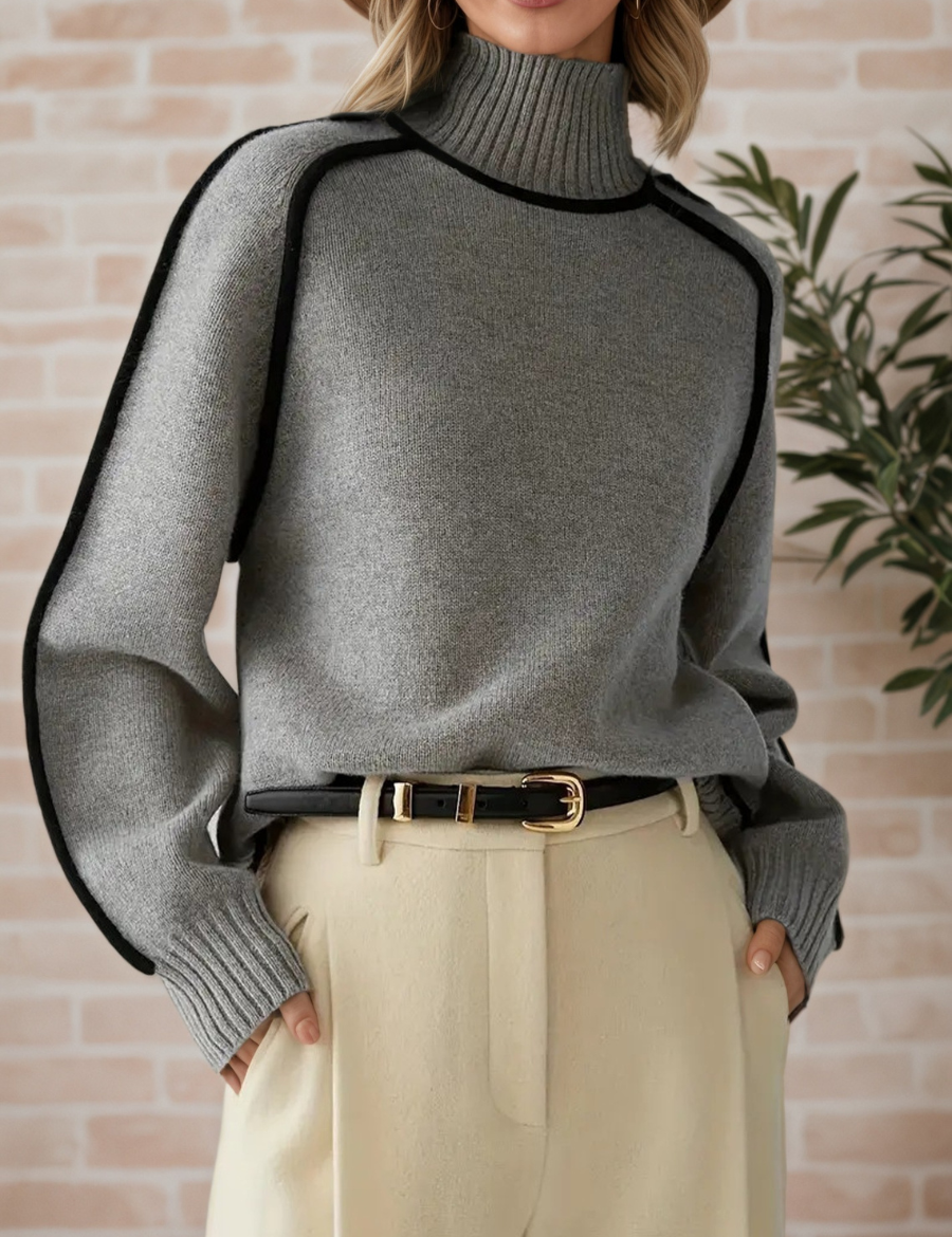 Donna | Pull Élégant à Col Haut