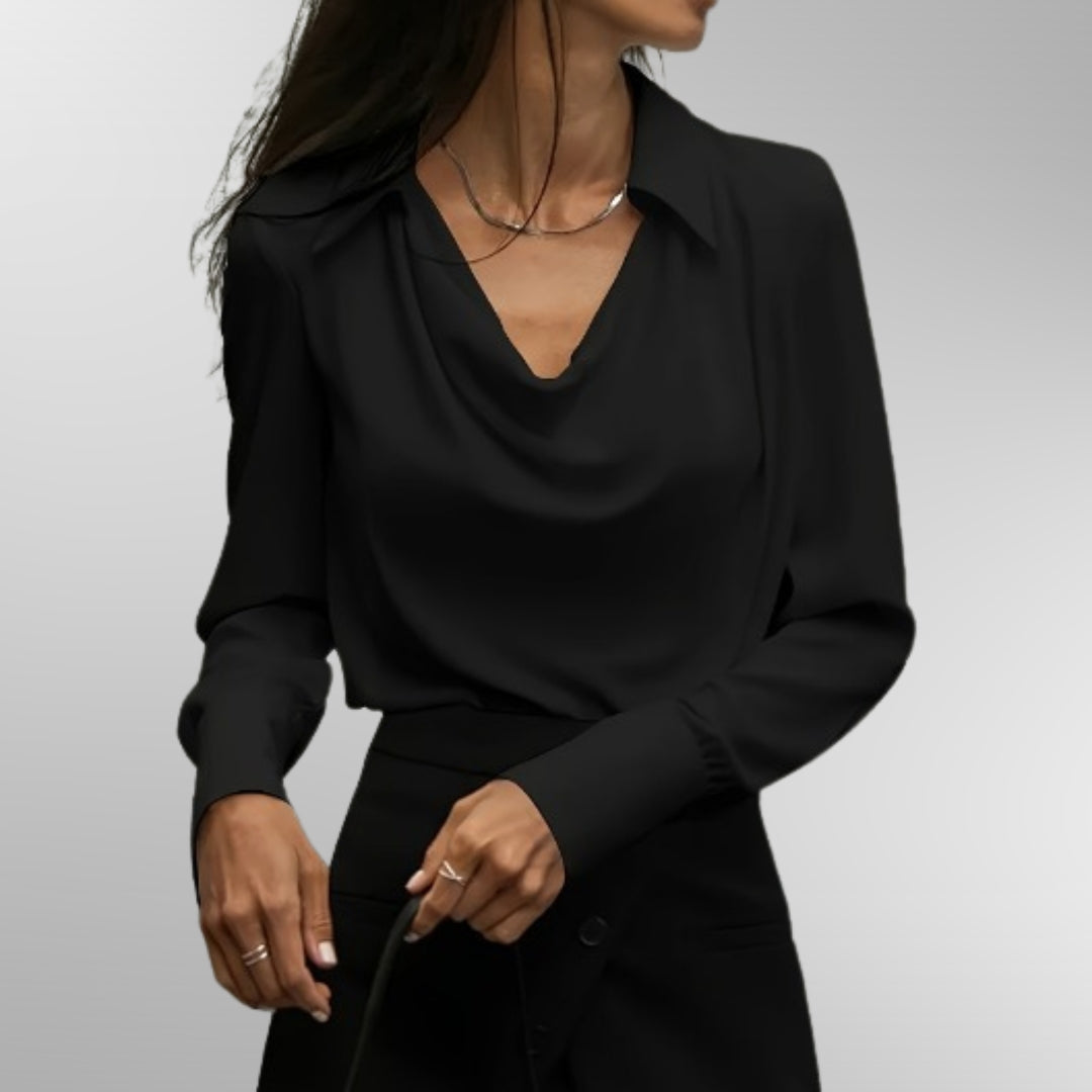 Violet™ | Blouse en Satin Élégante