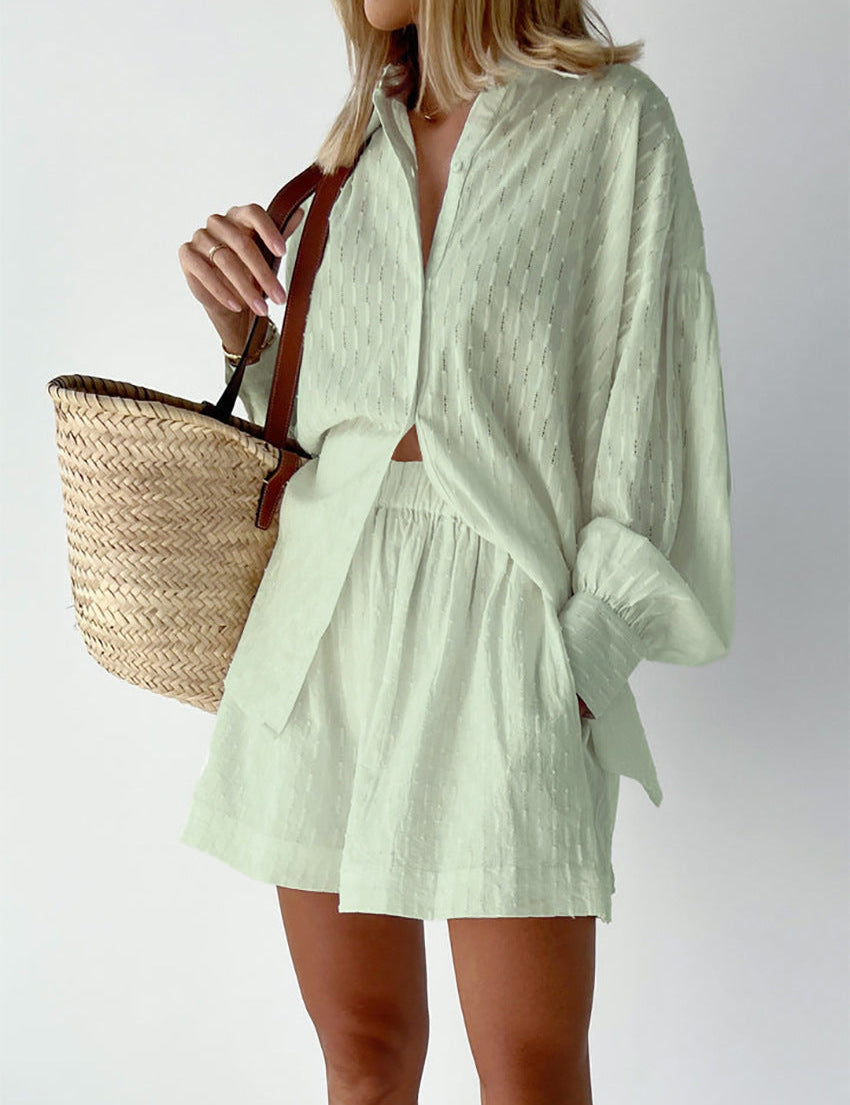 Elizabeth - Ensemble Chemise et Shorts Léger