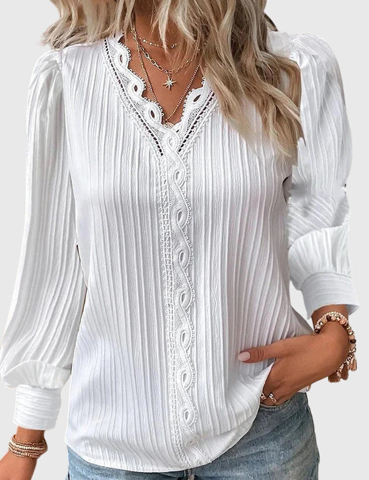 Andrea™ | Blouse Pullover Élégante