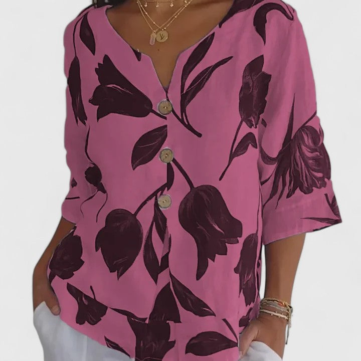 Laura | Blouse V-Neck Confortable