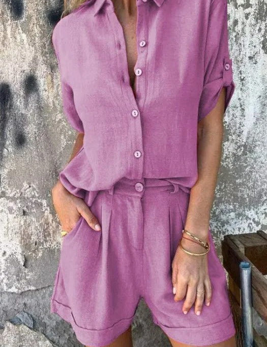 Melda - Ensemble Boutonné Aéré